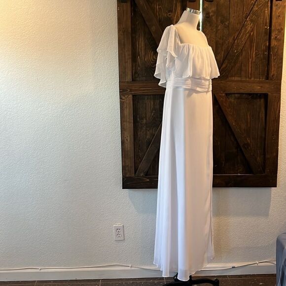 New  Ever Pretty White 2-Ways Convertible Slit Bridal Maxi Dress - Picture 6 of 14